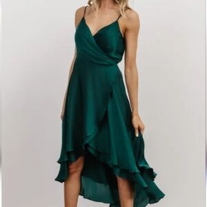 Baltic Born  Steffi Tulip Wrap Green Dress Size Large NwT.